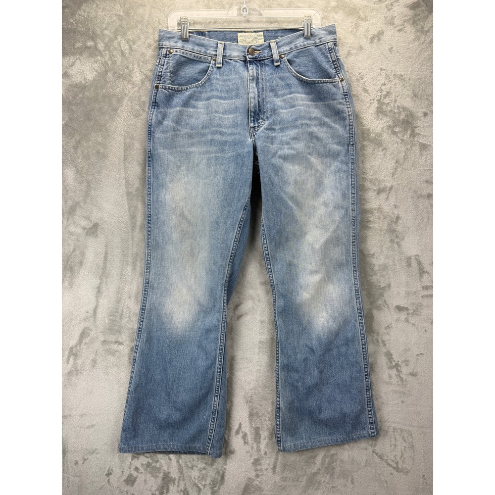 American Eagle‎ Outfitters Mens Bootcut Jeans 31x30 Light Wash Blue 100% Cotton
